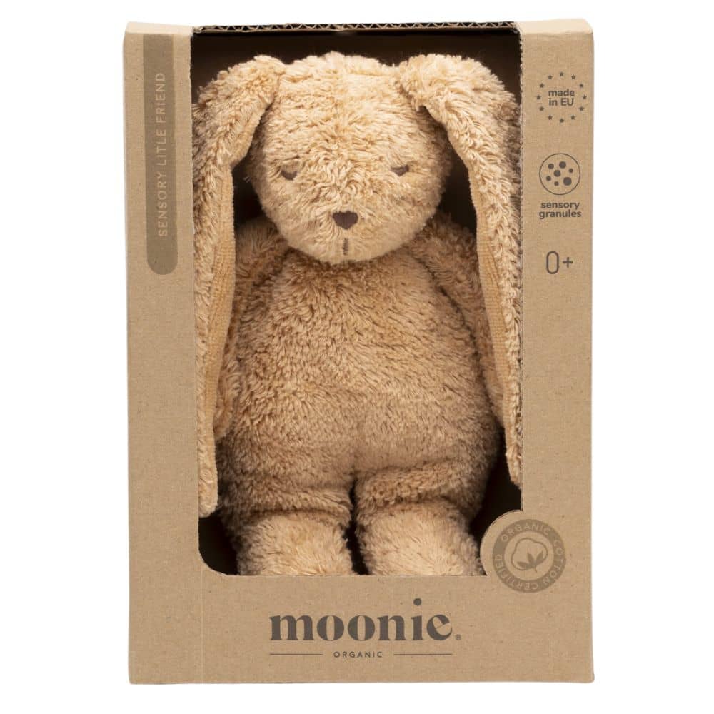 Senzorický plyšový králíček – Cappuccino 19 cm