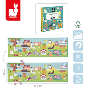 Magnetické puzzle Magneti'stories – Kočky 3+