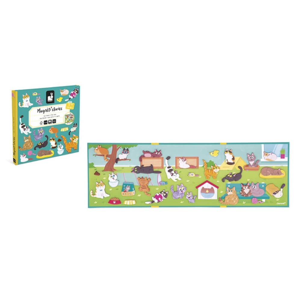 Magnetické puzzle Magneti'stories – Kočky 3+