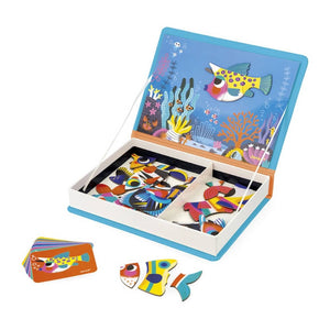Magnetické puzzle Magnetibook Janod – Ryby 3+