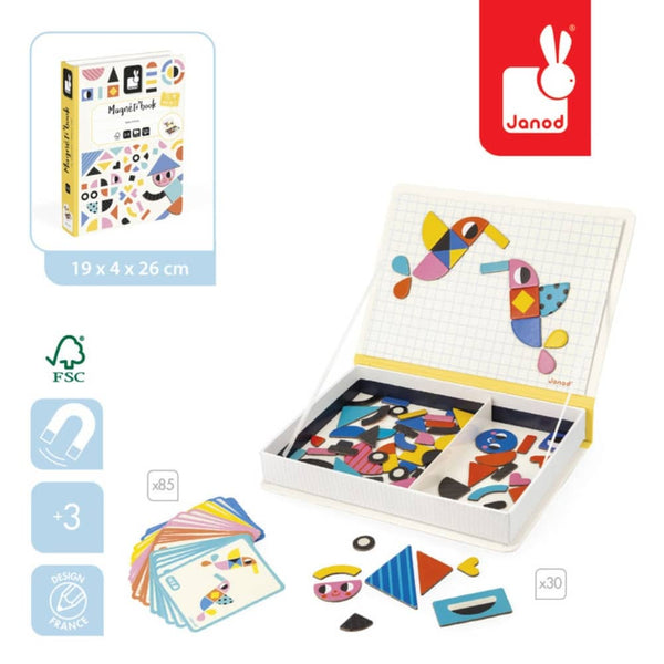 Magnetické puzzle Magnetibook – Tvary