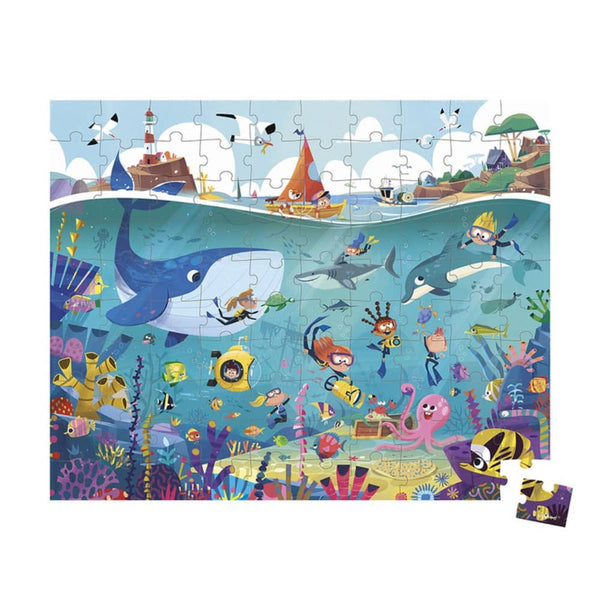 Puzzle v kufříku – Podmořský svět 100 dílků