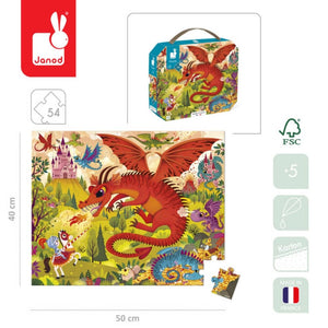 Puzzle v kufříku – Království draků 54 dílků