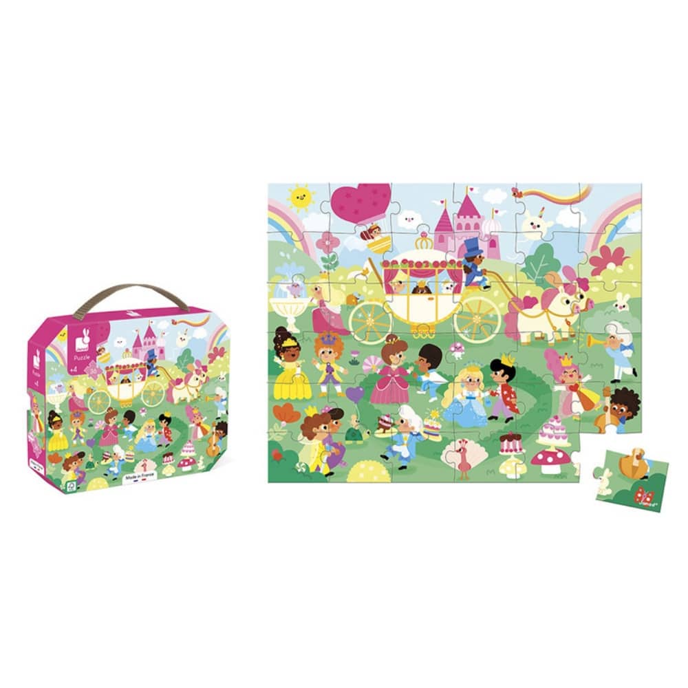 Puzzle v kufříku – Princezny 36 dílků