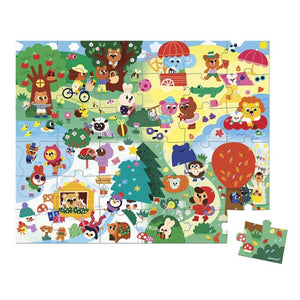 Puzzle v kufříku – 4 roční období, 36 dílků