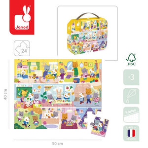 Puzzle v kufříku – Denní rytmus 24 dílků