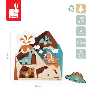 Hudební puzzle – Dinosauři 18m+