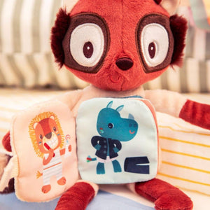 Plyšové zvířátko s knížkou – lemur Elvis od 6 měsíců