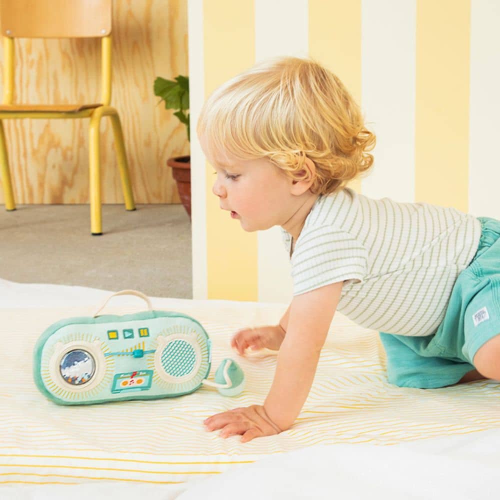Plyšová hračka se zvuky – rádio – drak Joe 9m+