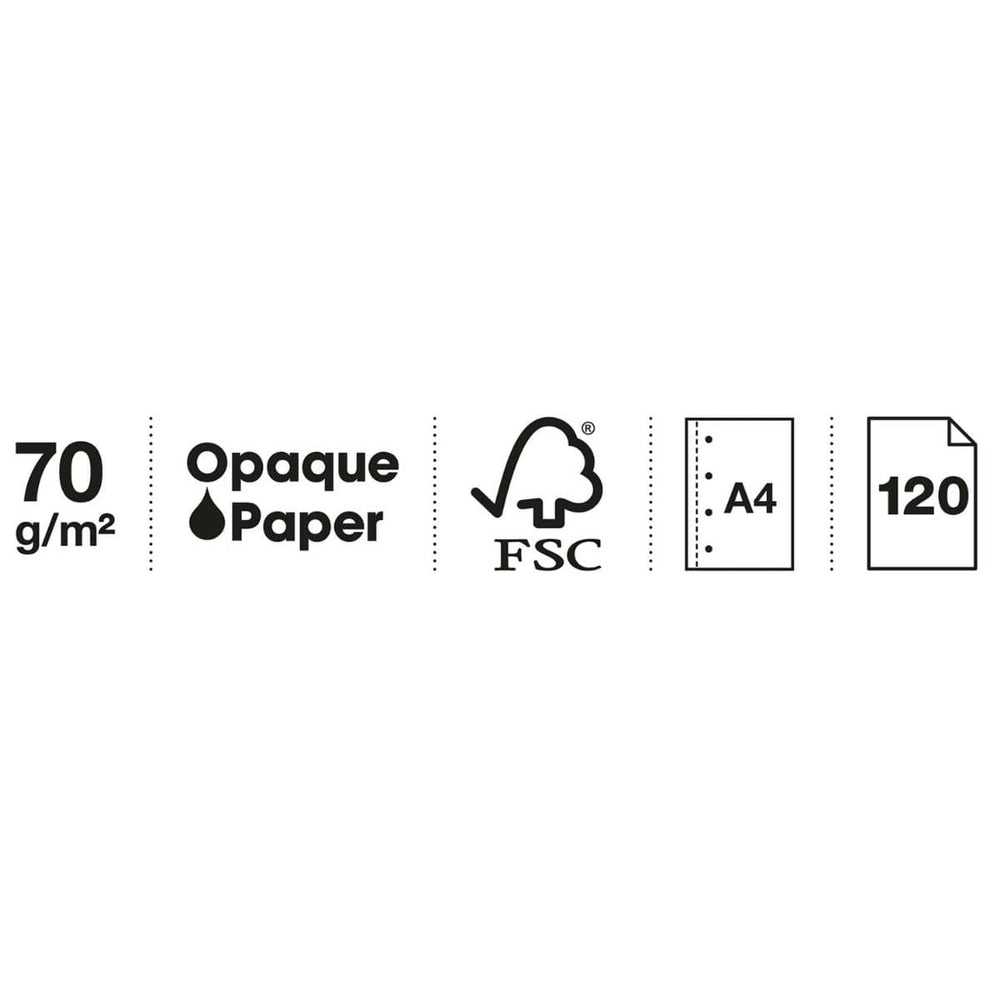 Spirálový zápisník A4 Square It - 120 listů čtverečkovaný (4 barevné segmenty)