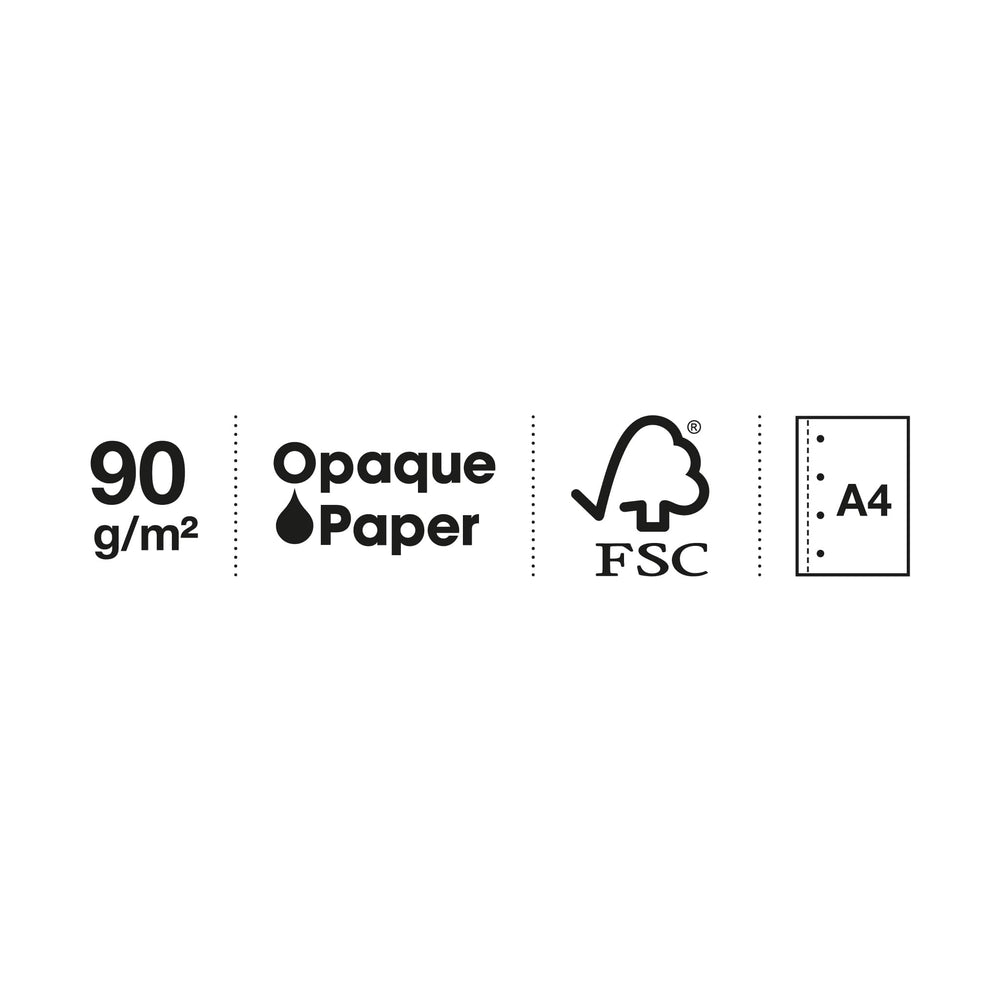 Spirálový blok A4 – Aqua, 80 stran, čtverečkovaný