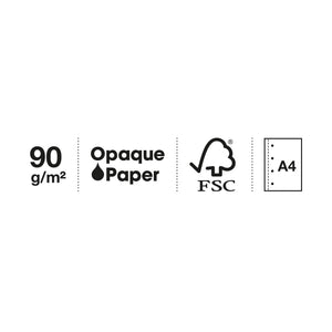 Spirálový blok A4 – Aqua, 80 stran, čtverečkovaný