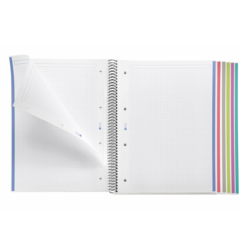 Spirálový blok A4 – Green, 150 stran, čtverečkovaný