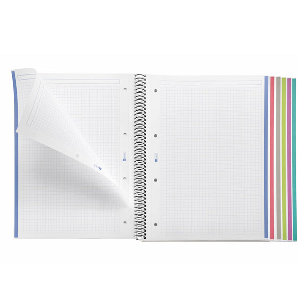 Spirálový blok A4 – Green, 150 stran, čtverečkovaný