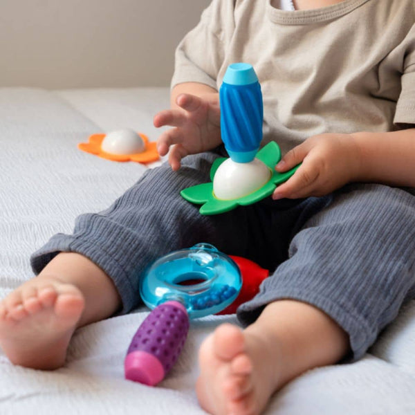 Magnetické kostky Smart Max – My First Sound & Flowers, 6 dílů