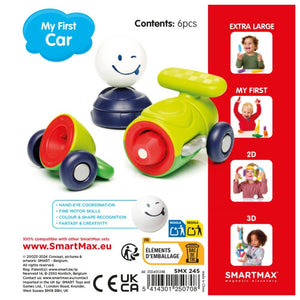 Magnetická stavebnice Smart Max – My First Car, 6 dílků