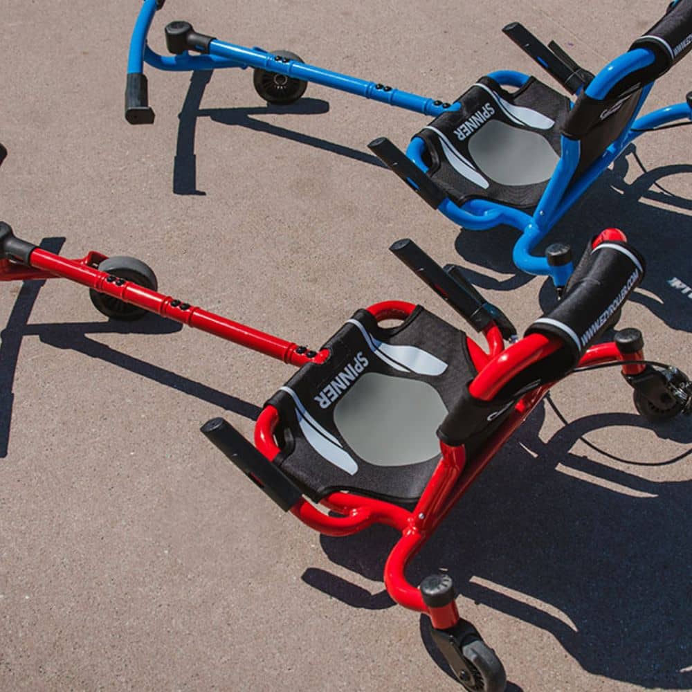 360° akční sedací motokára a dětské vozítko - Spinner X Red (4-12 let)
