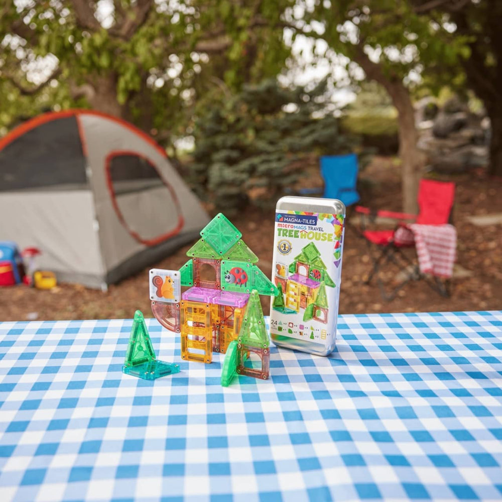 Magnetické kostky – Treehouse Travel od microMAGS, 24 dílů