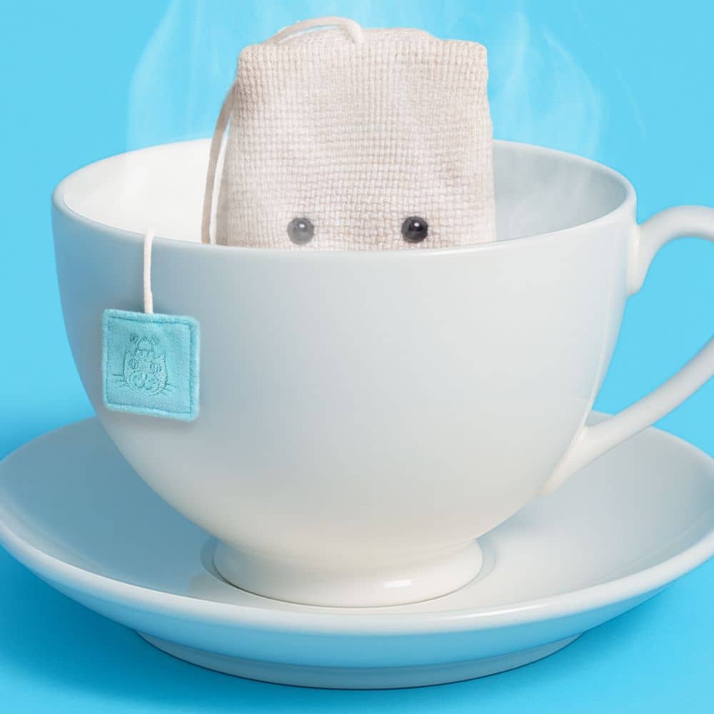 Amuseable Steepy Tea Bag – Plyšový čajový sáček (11 cm)