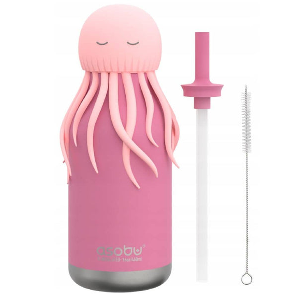 Termoska s brčkem Bestie – Růžová medúza (460 ml)