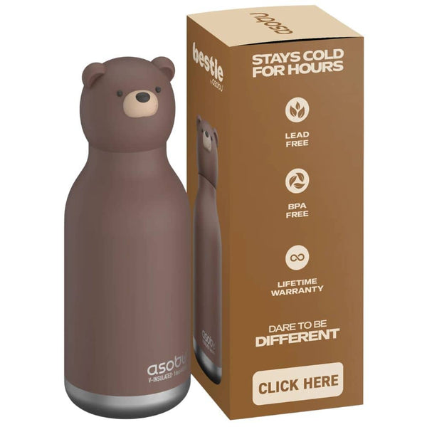 Termoska s brčkem Bestie – Medvěd (460 ml)