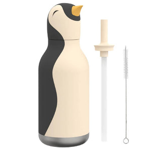 Termo-láhev s brčkem Bestie – Tučňák (460 ml)