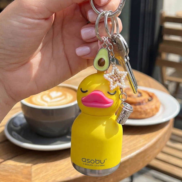 Termo-láhev s brčkem Mini Bestie – Kachna (200 ml)