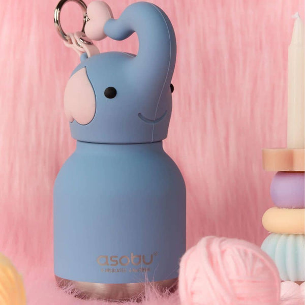Termo-láhev s brčkem Mini Bestie – Slon (200 ml)
