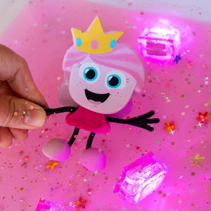Ida Princezna Růžová – Sada dvou senzorických kostek svítících ve vodě