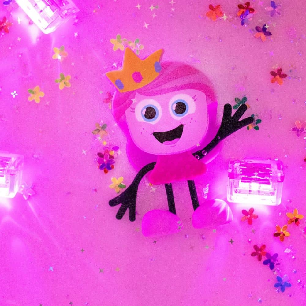 Ida Princezna Růžová – Sada dvou senzorických kostek svítících ve vodě