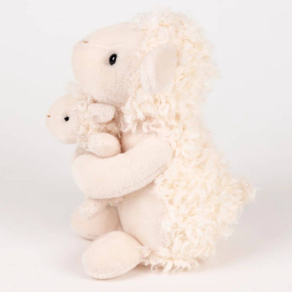 Plyšová hračka ovce s jehnětem (16 cm)