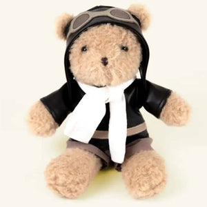 Plyšový medvídek pilot (29 cm)