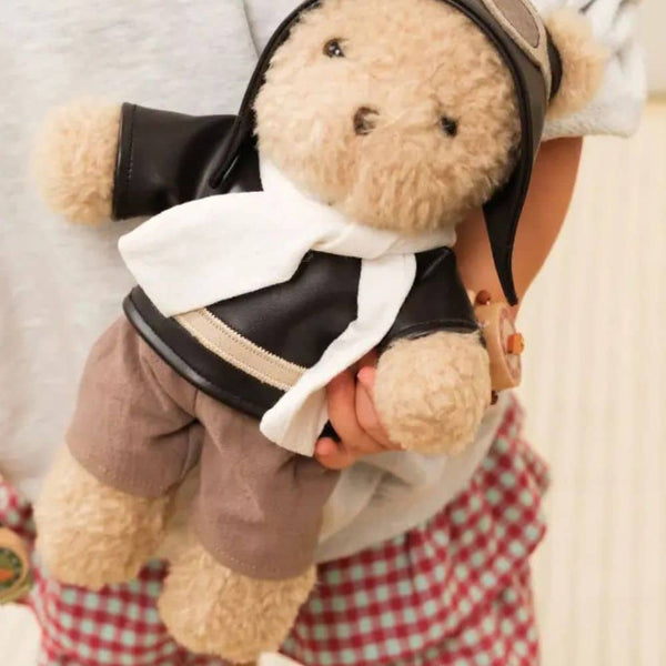 Plyšový medvídek pilot (29 cm)