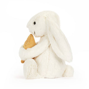 Bashful Hase – Krémově bílý s hvězdou (31 cm)