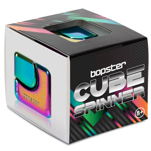 Hračka na procvičení obratnosti – Fidget Cube Spinner – vícebarevná/metalická