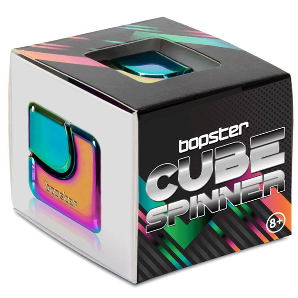 Hračka na procvičení obratnosti – Fidget Cube Spinner – vícebarevná/metalická