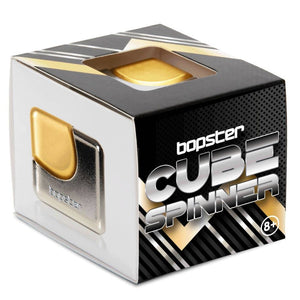 Hračka na procvičení jemné motoriky – Fidget Cube Spinner – stříbrná/zlatá