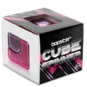 Hračka na procvičení jemné motoriky – Fidget Cube Spinner – růžová/fialová