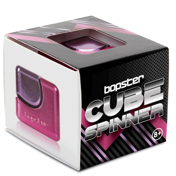 Hračka na procvičení jemné motoriky – Fidget Cube Spinner – růžová/fialová