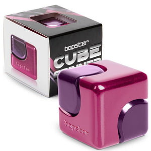 Hračka na procvičení jemné motoriky – Fidget Cube Spinner – růžová/fialová