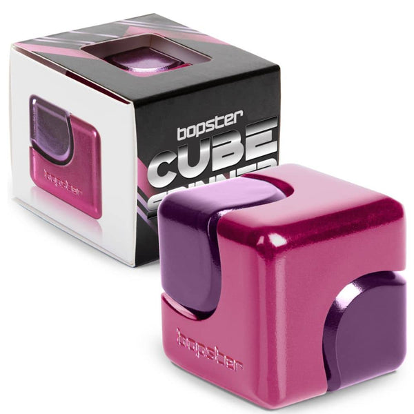 Hračka na procvičení jemné motoriky – Fidget Cube Spinner – růžová/fialová