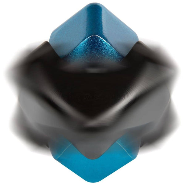 Hračka na procvičení jemné motoriky – Fidget Cube Spinner – černá/modrá