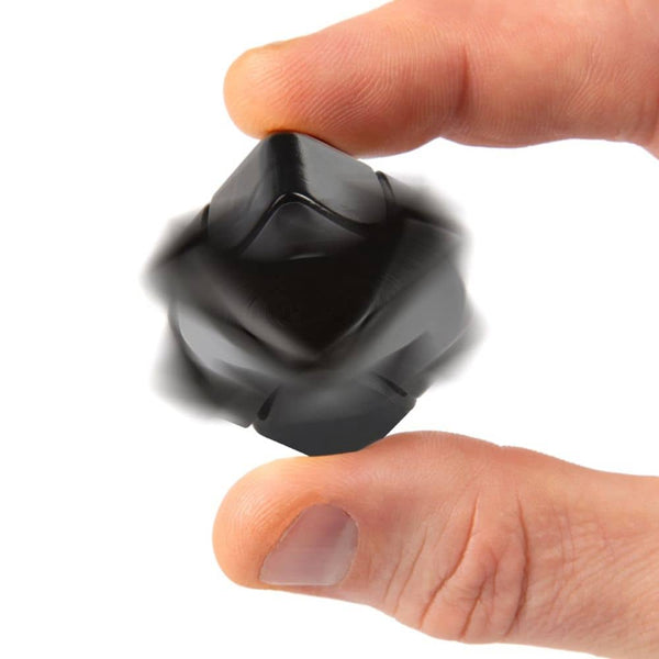 Hračka na procvičení jemné motoriky – Fidget Cube Spinner – černá