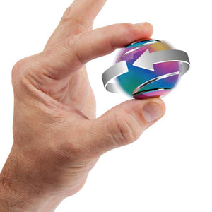 Hračka na procvičení obratnosti – Spin Ball Spinner – vícebarevná/metalická