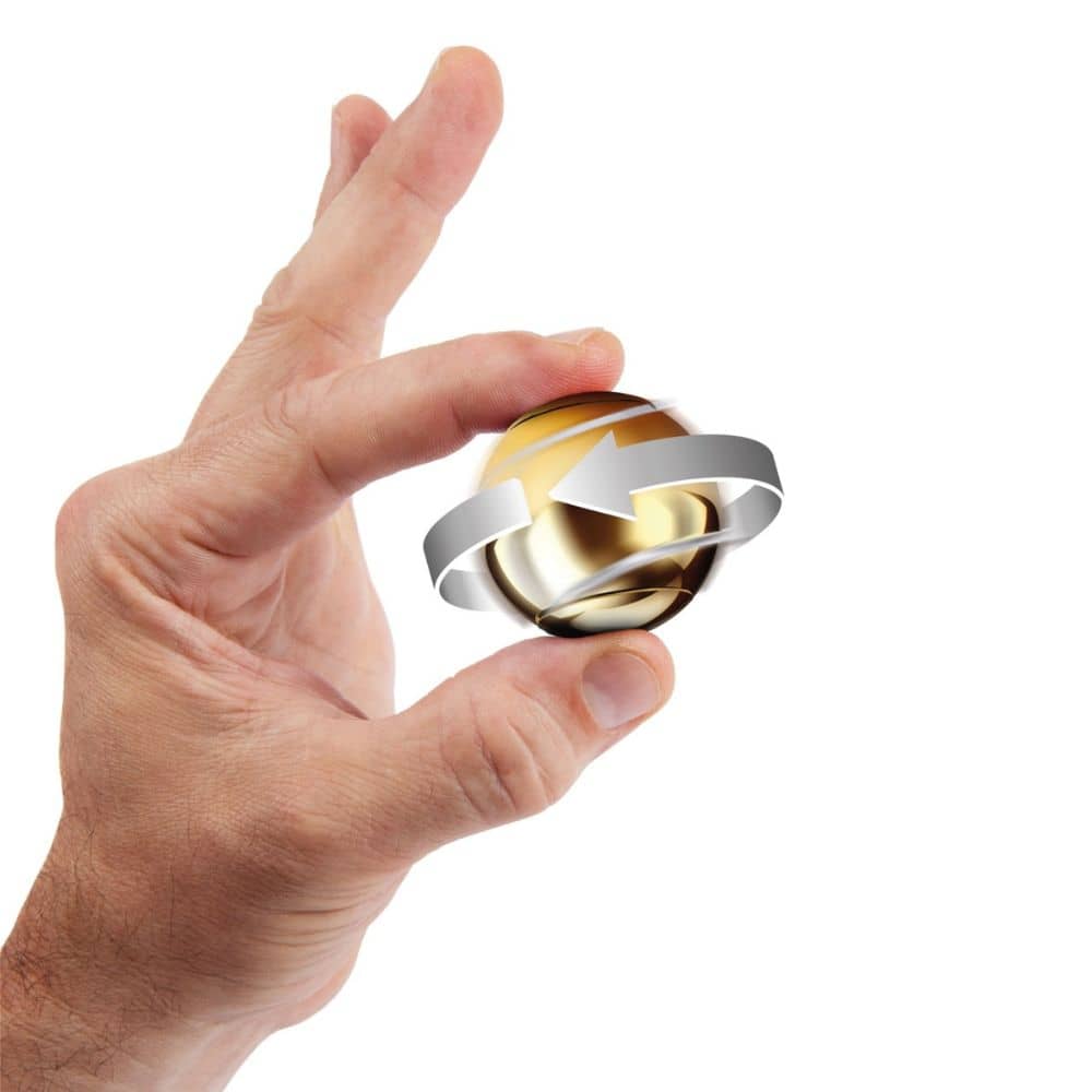 Hračka na procvičení obratnosti – Spin Ball Spinner – zlatá