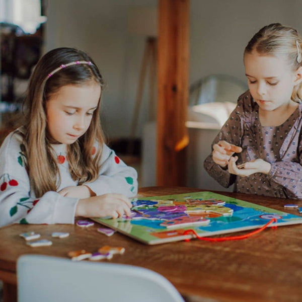 Magnetické puzzle Janod – Mapa Polska, 69 dílků