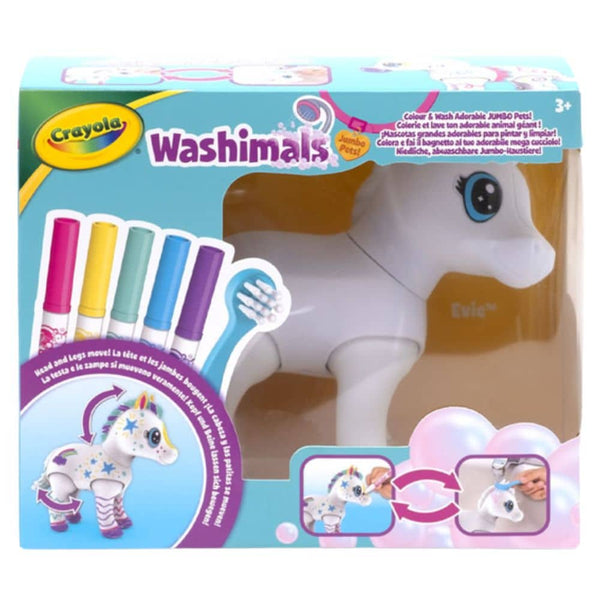 Velké figurky k malování a mytí – Washimals Jumbo, poník Elvis