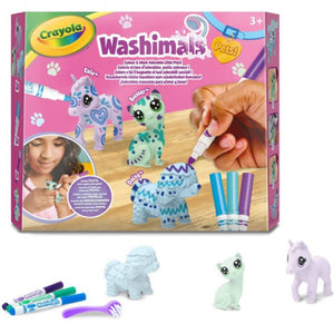Sada figurek k malování a mytí – Washimals, Pastelová zvířátka (3 figurky)
