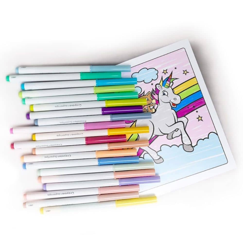 Omyvatelné fixy – Super Tips, pastelové barvy (20 ks)