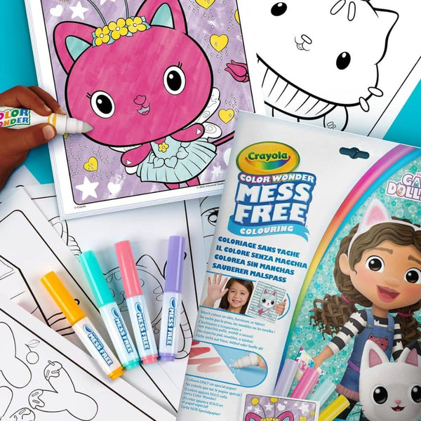Kouzelná omalovánka se 4 fixami Bez šmouh – Color Wonder bez nepořádku, Gabby's Dollhouse
